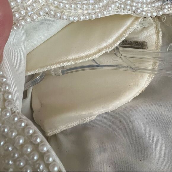 Brilliante by JA Vintage MP Beaded Evening Wedding Floral Dress Gown - Picture 11 of 12